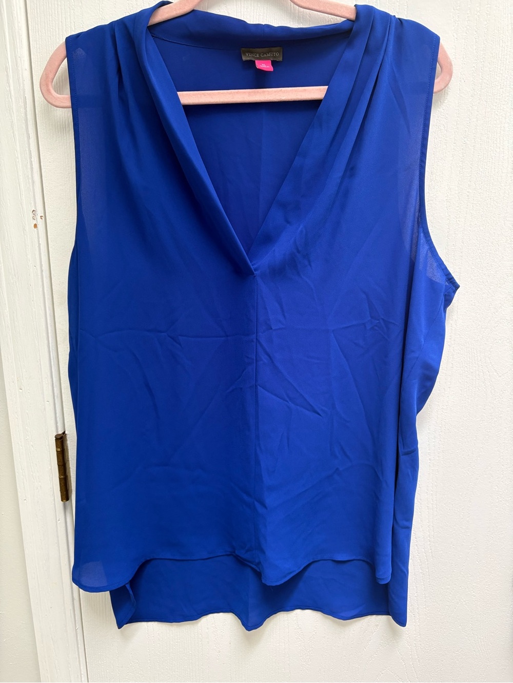 Vince Camuto Cobalt Blue Sleeveless V-Neck Camisole